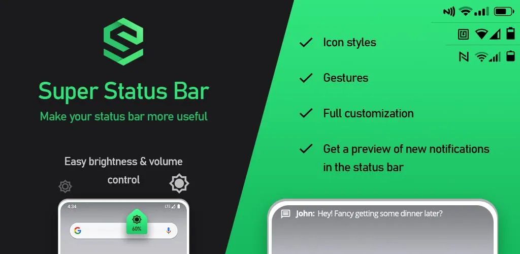 Experience Your Smartphone With The Super Status Bar