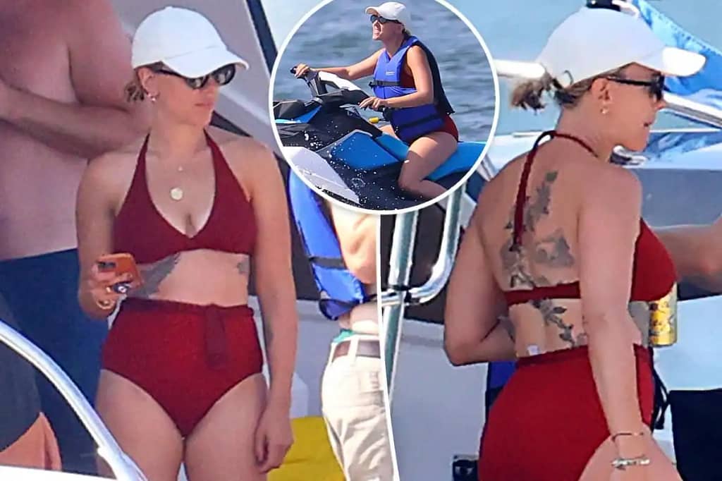 You Won’t Believe What Scarlett Johansson Flaunted in a Red Bikini at the Hamptons!